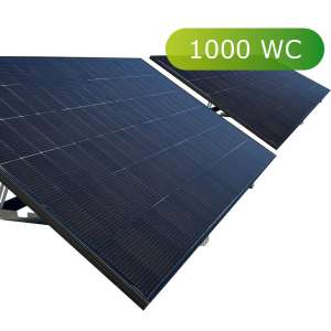 Photovoltaïque, Kits solaires au sol, Kit solaire Métal plug and play, Kit solaire Métal 1 000 Wc