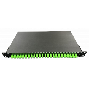 Fibre optique, Tiroirs optiques, Tiroirs optiques monomodes, TOM 1U 24 SC équipé raccords SC-APC - Nouvelle génération