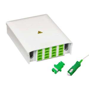 Fibre optique, Boîtiers optiques BPE-O, Boîtiers optiques intérieurs, Boîtier PBPO 9/125 G657 équipé raccords et pigtails SC-APC