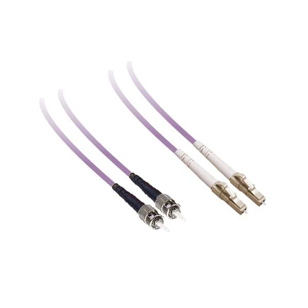 Fibre optique, Connectique brassage, Jarretières multimodes, patchcord 50/125 OM4 duplex-zip ST/LC