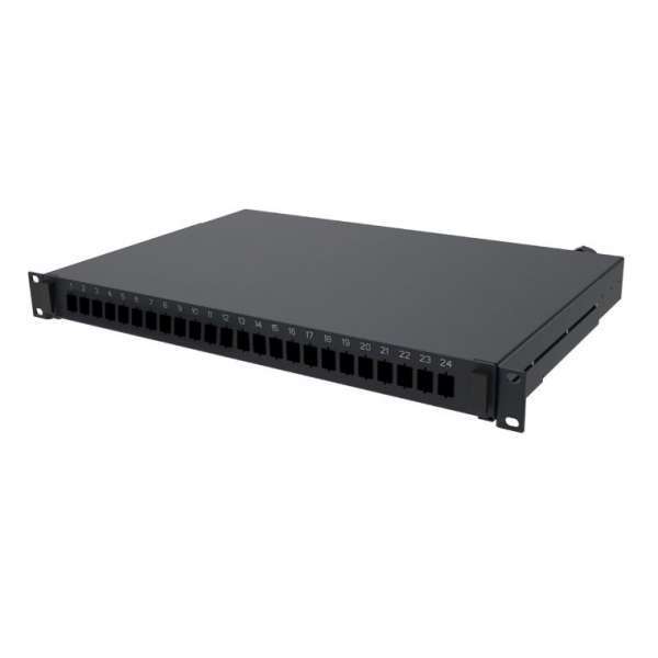Fibre optique, Tiroirs optiques, Tiroirs optiques vides, Tiroir optique 1U 19" 24 SC LC Duplex