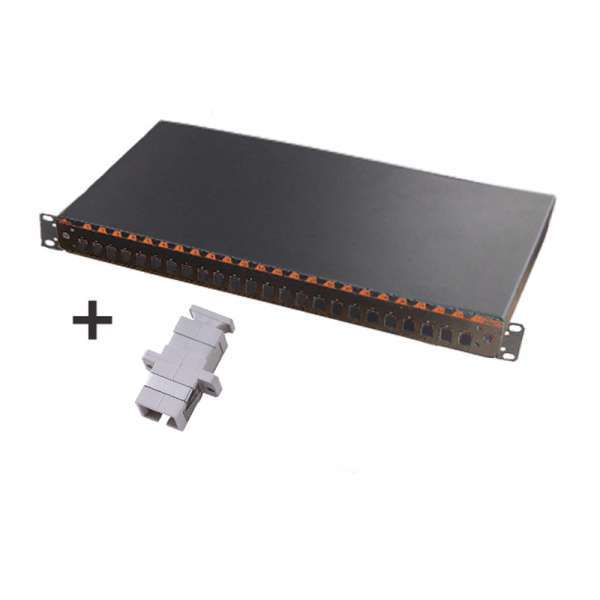 Fibre optique, Tiroirs optiques, Tiroirs optiques multimodes, TOM 1U 24 SC + raccords SC