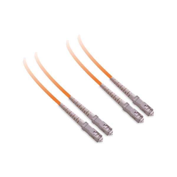 Fibre optique, Connectique brassage, Jarretières multimodes, patchcord 62.5/125 duplex-zip - SC/SC