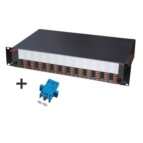 Fibre optique, Tiroirs optiques, Tiroirs optiques monomodes, TOM 2U 48 SC équipé raccords LC-PC duplex