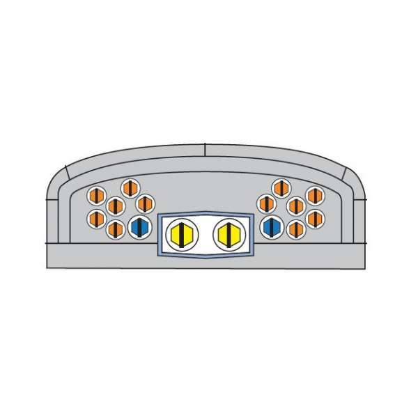 Fibre optique, Boîtiers optiques BPE-O, BPE-O sous-terrain, BPE-O T0 4 pas 16 ports