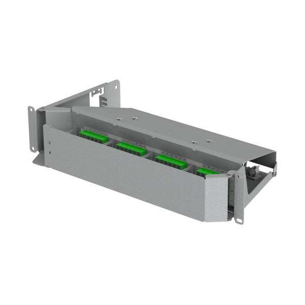 Fibre optique, Tiroirs optiques, Tiroirs optiques monomodes, TOP-C 2U 72 SC Left Pivot with SC-APC adapters