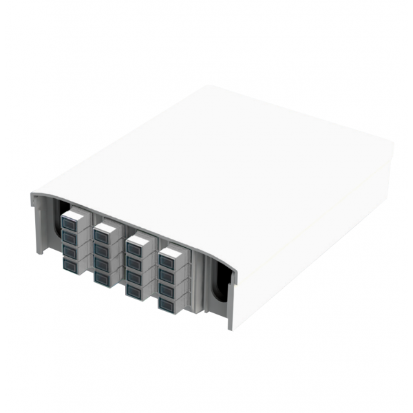 Fibre optique, Boîtiers optiques BPE-O, Boîtiers optiques intérieurs, Boîtier PBPO/C NG 50/125 équipé de raccords et pigtails SC