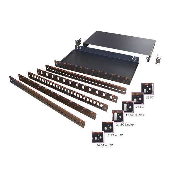 Fibre optique, Tiroirs optiques, Tiroirs optiques vides, Tiroir optique TOM 19"/ETSI 1U