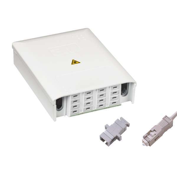 Fibre optique, Boîtiers BPE-O, Boîtiers optiques intérieurs, PBPO/C NG 62.5/125 box equipped of 2 adapters and pigtails SC