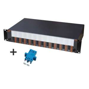 Fibre optique, Tiroirs optiques, Tiroirs optiques monomodes, TOM 2U 48 SC with adapters LC-PC dx