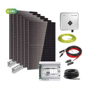 Photovoltaïque, Kits solaires toitures, Kits solaires 6 kWc, Kit solaire monophasé 6 kWc - Onduleur central