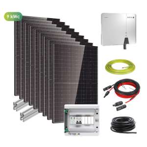 Photovoltaïque, Kits solaires toitures, Kits solaires 9 kWc, Kit solaire triphasé 9 kWc - Onduleur central