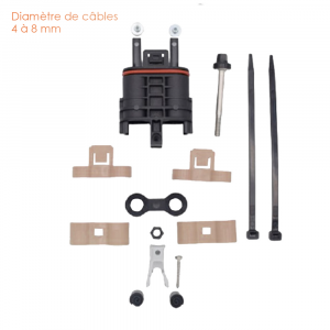 Fibre optique, Bpe 3m, Accessoires, Ecam double Easy instal