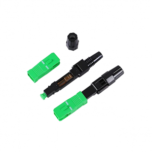 Fibre optique, Connectique brassage, connecteurs optiques, SC-APC optical fiber fast connector