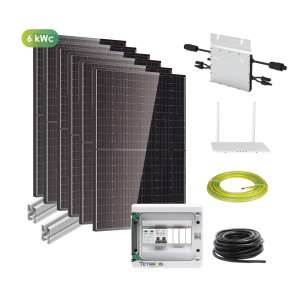 Photovoltaïque, Kits solaires toitures, Kits solaires 6 kWc, Kit solaire monophasé 6 kWc - Micro-onduleurs