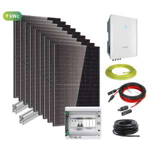 PHOTOVOLTAÏQUE, Kits solaires toitures, Kits solaires 9 kWc, Kit tri 9 kWc - Onduleur central