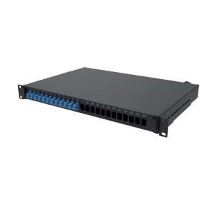 Fibre optique, Tiroirs optiques, Tiroirs optiques monomodes, 1U LC duplex single mode splicing shelf